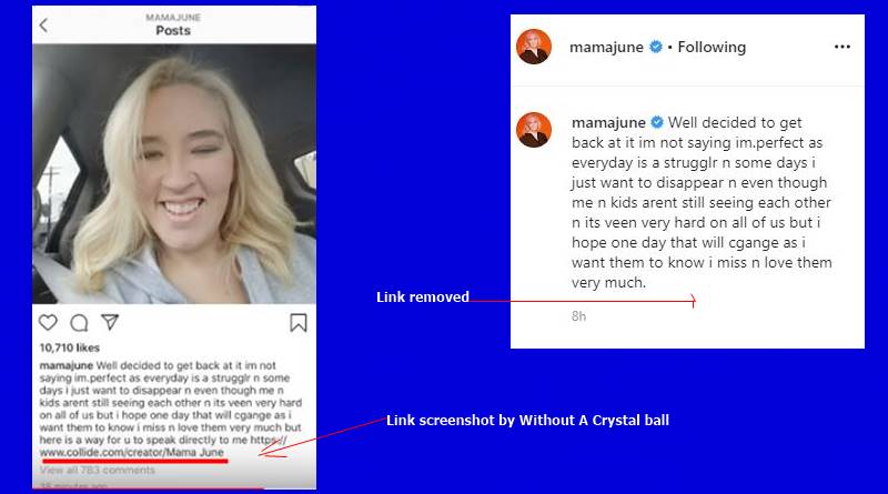 Mama June removes fundraiser link