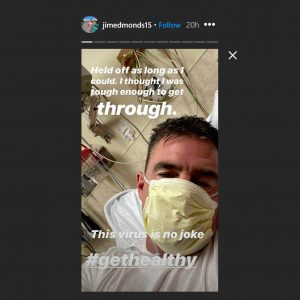 RHOC Jim Edmonds Hospital Selfie Instagram Screenshot