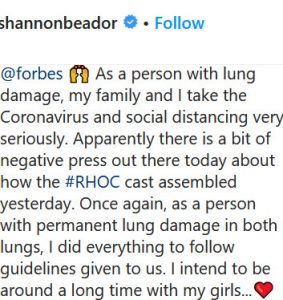 RHOC Shannon Beador Instagram Screenshot