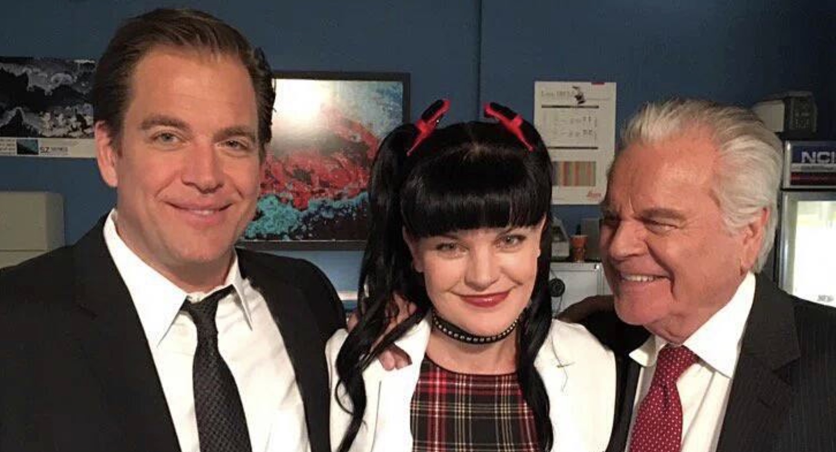 Michael Weatherly, Pauley Perrette, Robert Wagner, NCIS-https://www.instagram.com/p/BCTHpxyhoUD/