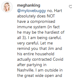 Meghan King Instagram Comment Screenshot