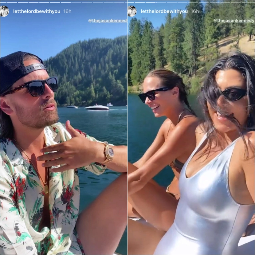 kourtney kardashian and scott disick on instagram stories