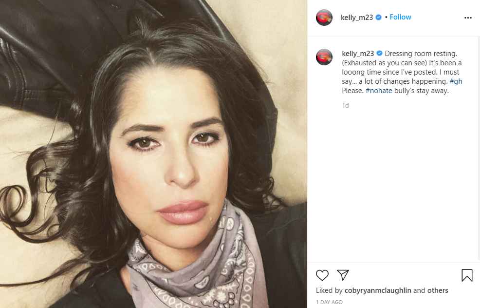 General Hospital star Kelly Monaco on Instagram