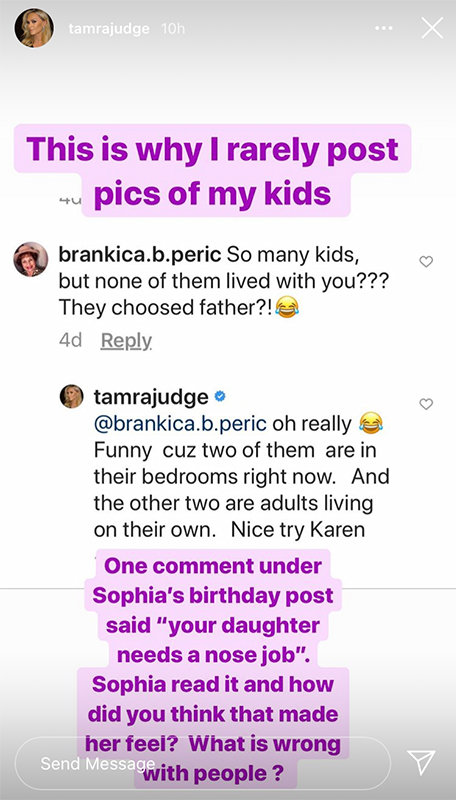 tamra judge instagram stories