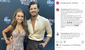 Chrishell Stause and dance partner