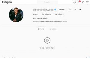 Colton Underwood Instagram