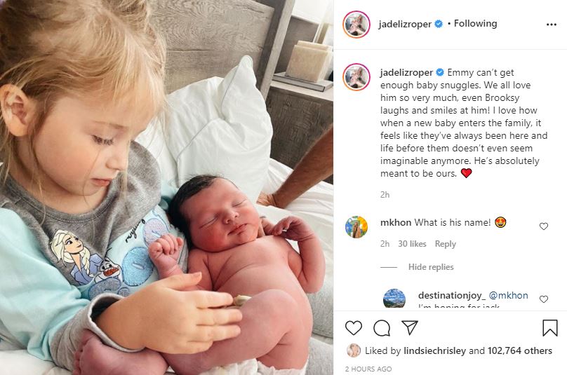 Jade Roper newborn baby