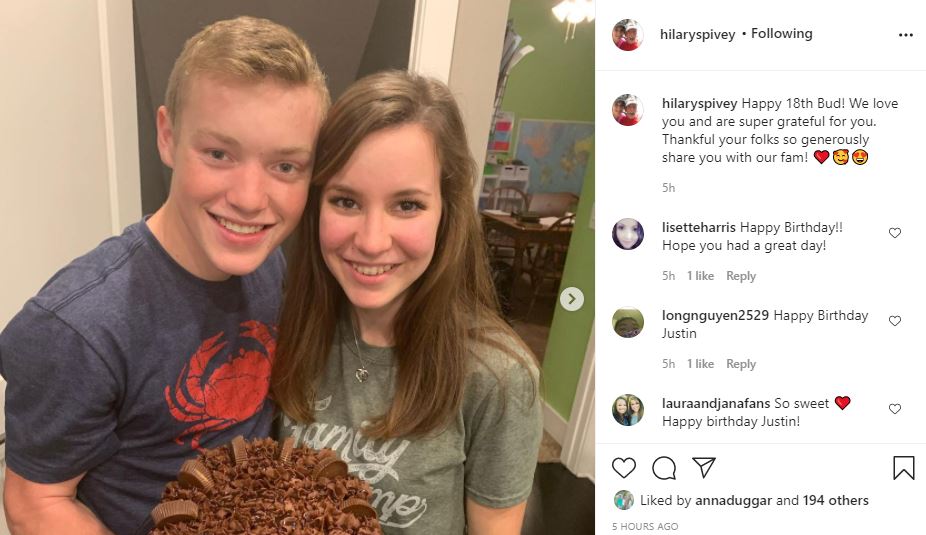 Justin Duggar turns 18