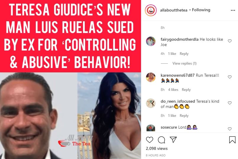 Teresa Giudice dates allegedly dodgy Luis