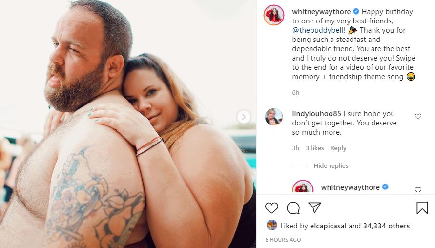 Whitney Way Thore and Buddy Bell will never date