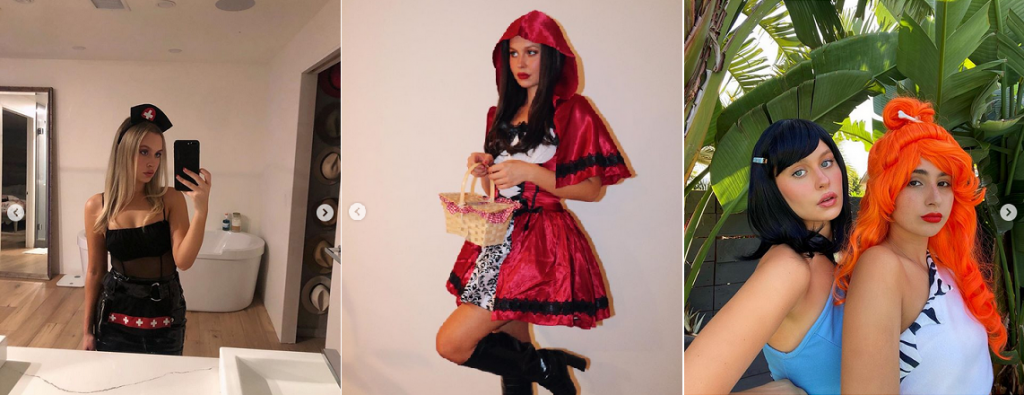 natasha bure halloween instagram posts