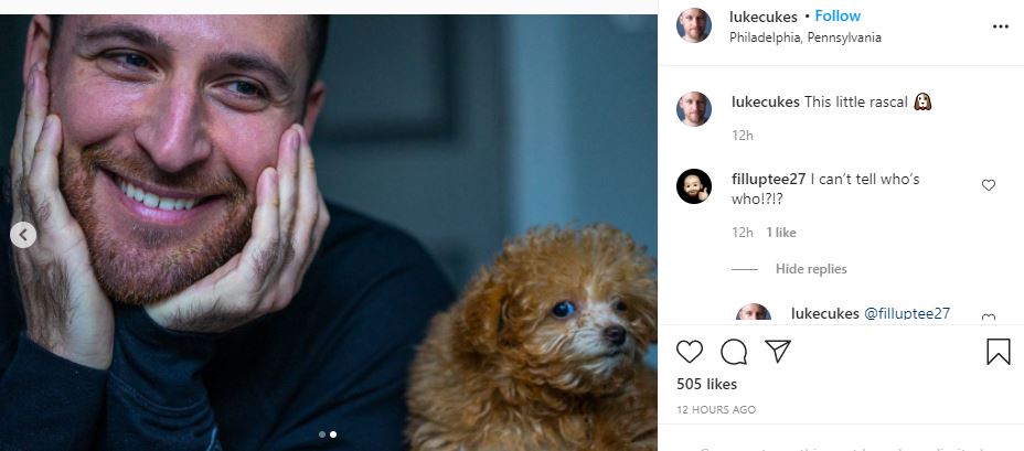 MAFS Luke Cuccurullo and his dog