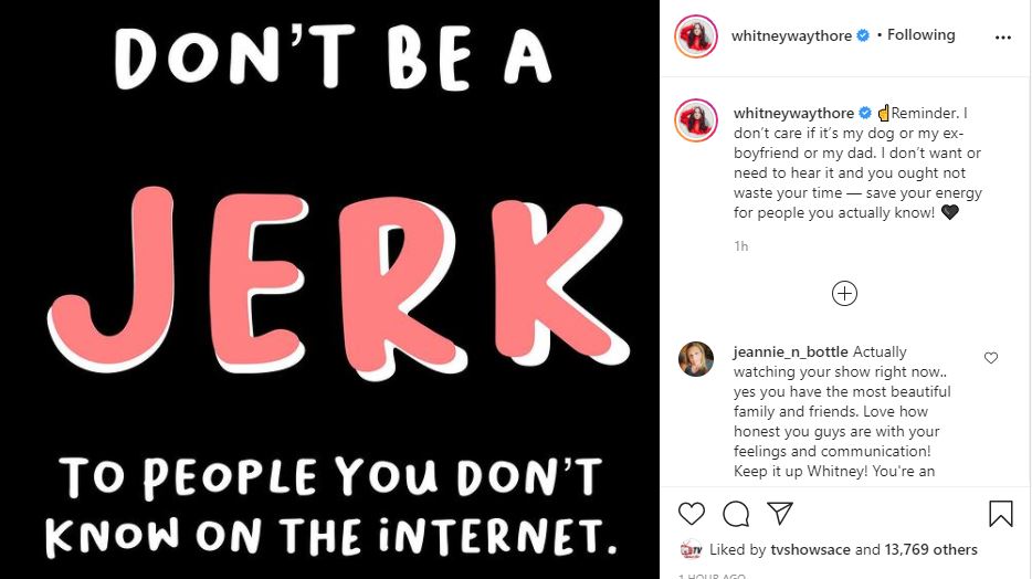 Whitney Way Thore Jerk post