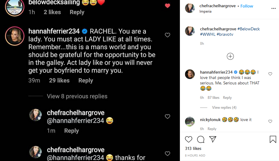 below deck chef rachel instagram