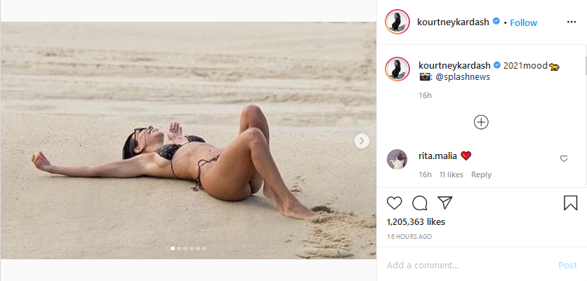 kourtney kardashian bikini photos instagram