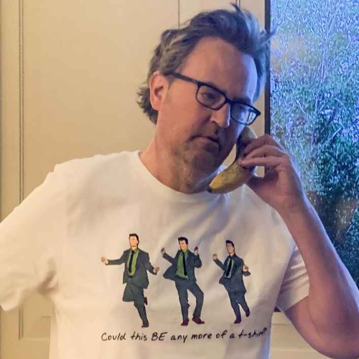 Matthew Perry is selling Friends t-shirts to aid WHO's COVID-19 relief efforts
