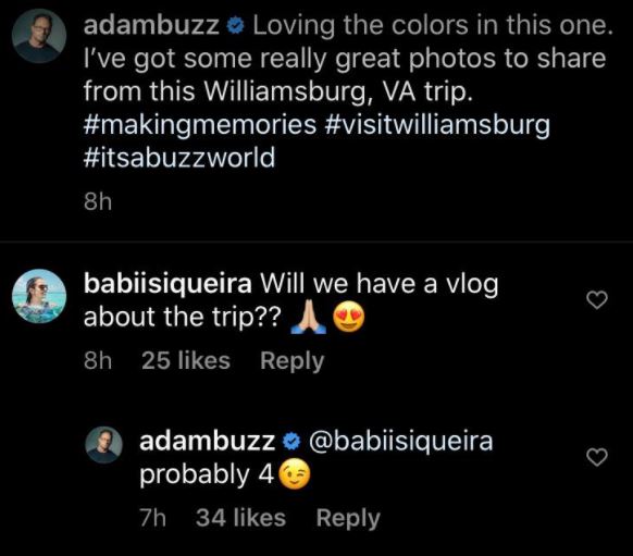 Adam Busby Vlog, New Vacay Content Hint