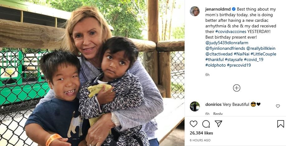 Dr Jen Arnold Clarifies Her Mom's Health Condition