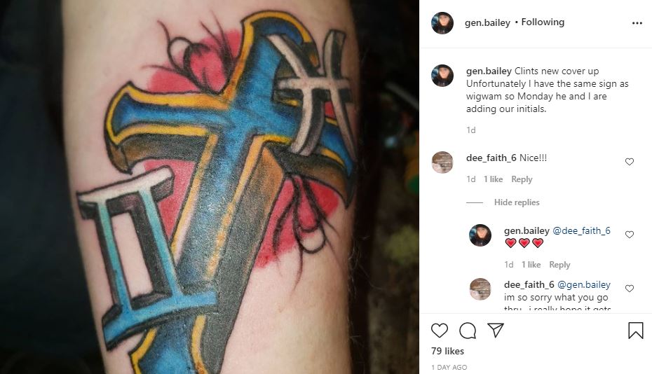 Love After Lockup Clint Covers Tracie tattoo