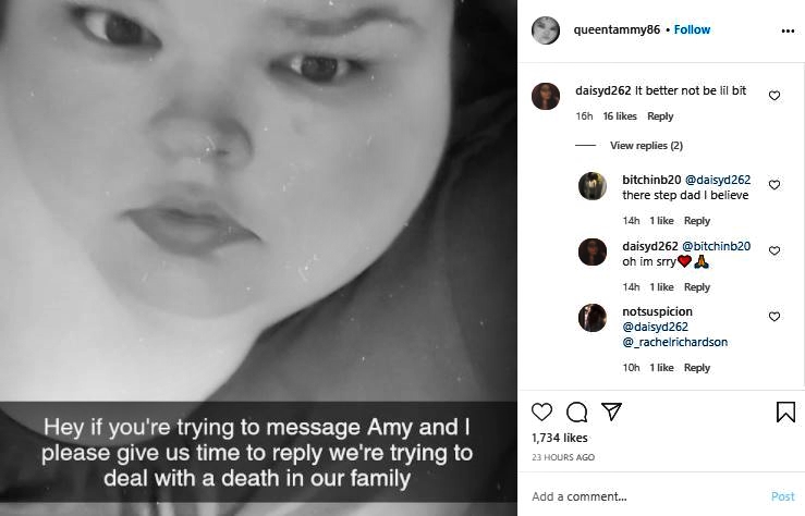 Tammy Slaton Amy death in Fam