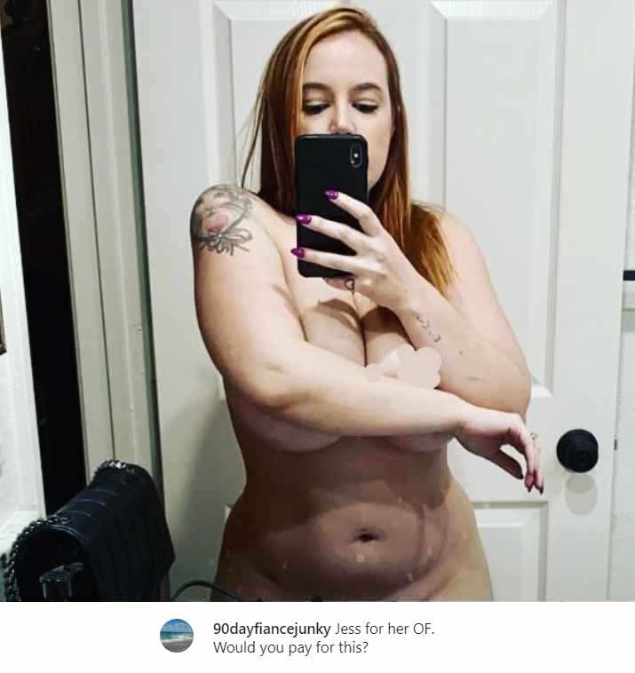 90 Day Fiance stars Jess Caroline had images leaked from her OnlyFans