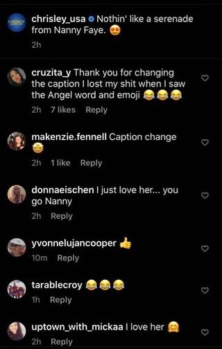 Nanny Faye Instagram