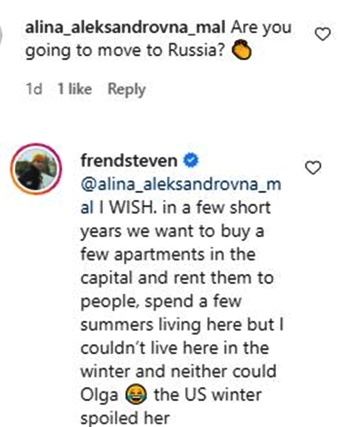 Steven Frend & Olga Relocating To Russia3