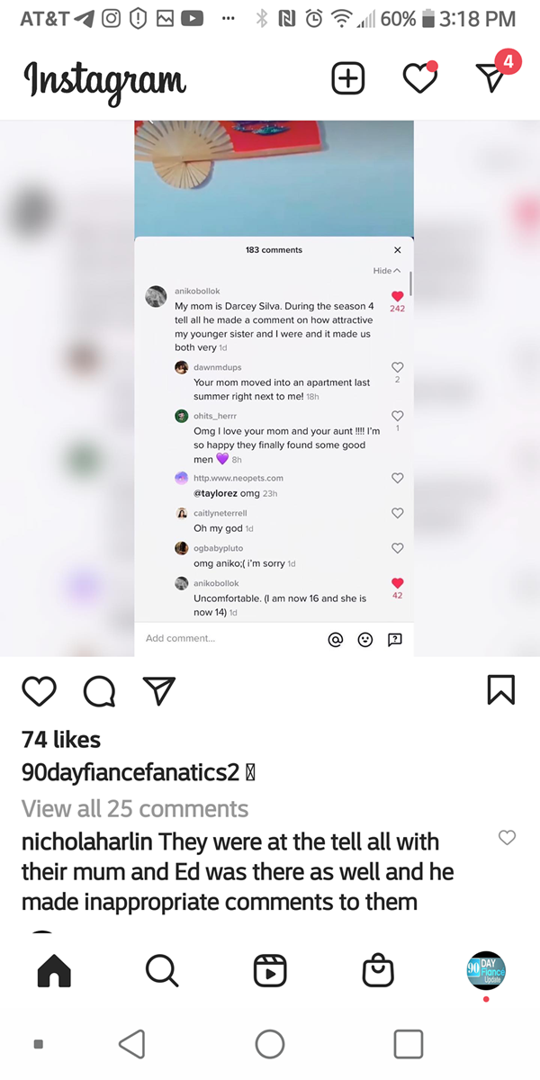 90 Day Fiance Darcey Silva's Daughter outs Big Ed - Inappropriate