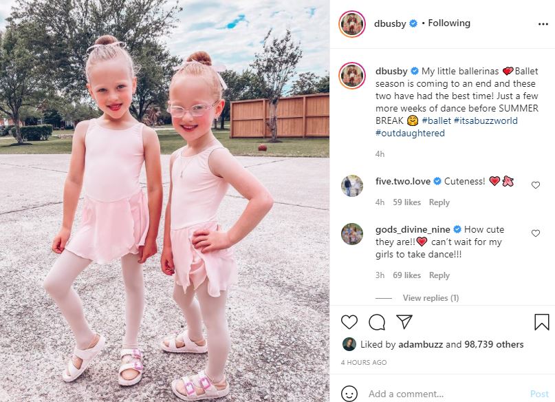 OutDaughtered Mom Danielle Puts Her Adorable Ballerinas On Display