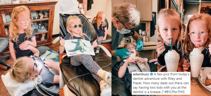 Riley & Hazel Busby Visit The Dentist, Fans Adore Sweet Hazel's Attitude