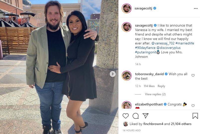 Colt Johnson & Vanessa Guerra From 90 Day Fiance Married