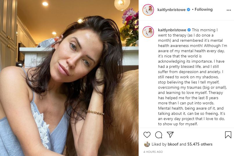 Kaitlyn Bristowe's Anxiety Issues Bring Metal Heath Month Shoutout