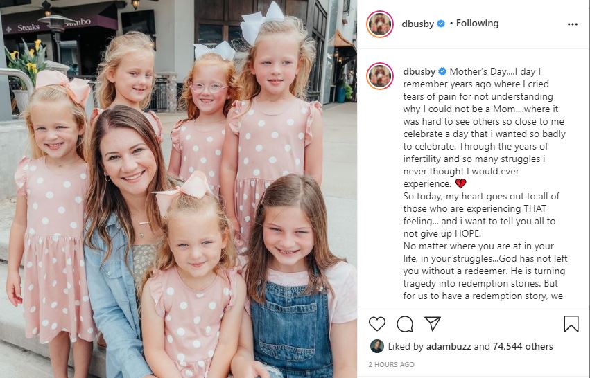 OutDaughtered Mom Danielle Revisits Infertility On Mother's Day