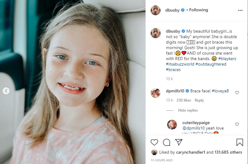 OutDaughtered Star Dale Mills Pokes Fun At Blayke Busby's Braces