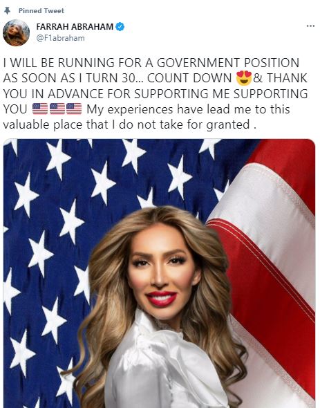 Teen Mom alum Farrah Abraham running for office