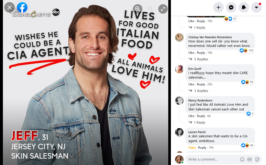 The Bachelorette/Facebook