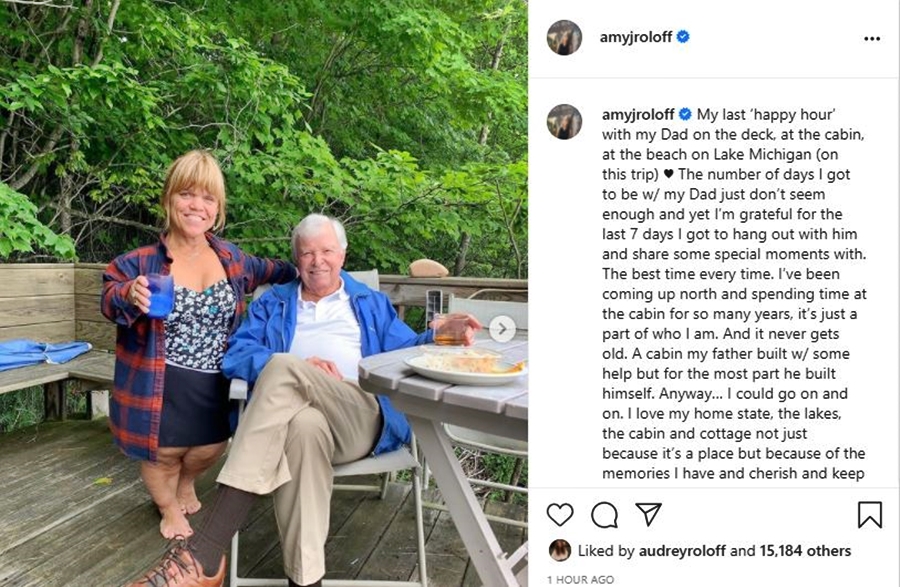 Amy Roloff Says Never 'Goodbye' But 'Til We Meet Again Dad'