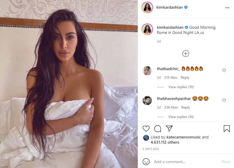 Kim Kardashian Sleep Nude Photo 