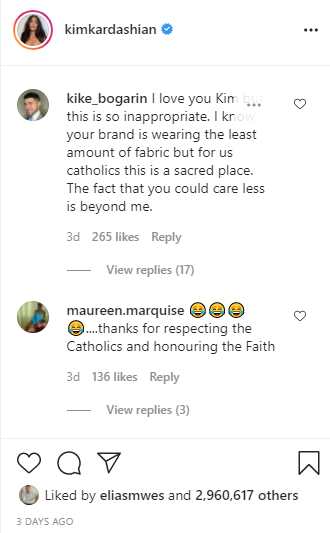 Kim Kardashian Vatican Posts