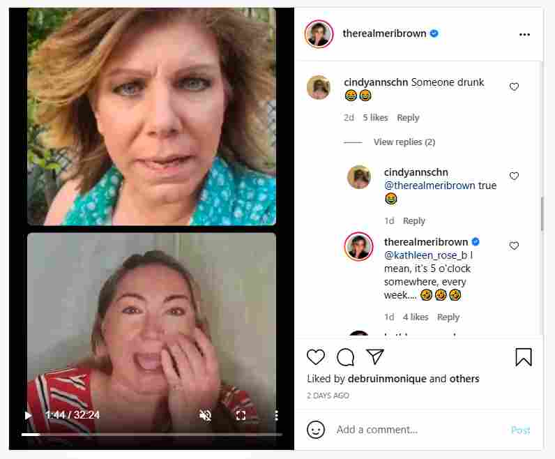 Was Meri Brown drunk when she made an Instagram Live video