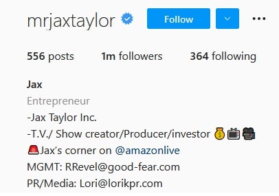 [Screenshot | Jax Taylor On Instagram]