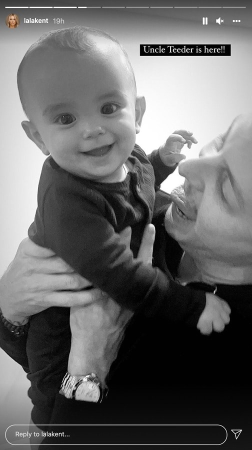 Lala Kent's Brother Easton With Baby Ocean [Credit: Lala Kent/Instagram Stories]