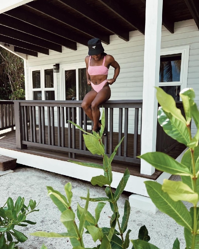 Simone Biles Pink Bikini [Credit: Simone Biles/Instagram]