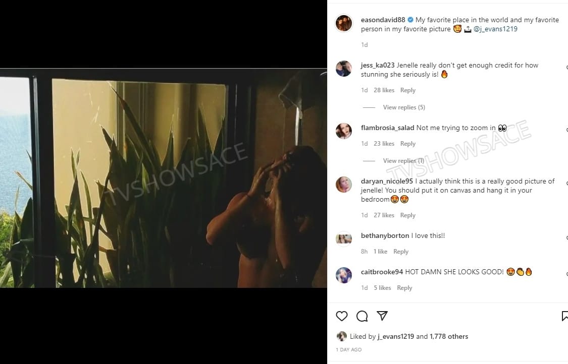 David Eason Shares Jenelle Evans Nude Shower Photo [Screenshot | Instagram]