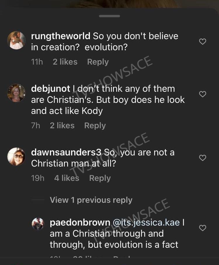 Paedon Brown's Christianity Rant [Screenshot | Instagram]