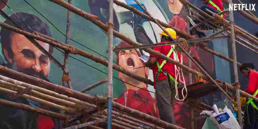Netflix India commemorates Money Heist with street art